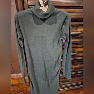 Old Navy Maternity Olive Ribbed Maternity Dress